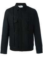 Chalayan Pleated Jacket, Men's, Size: 52, Black, Cotton/polyamide/viscose/virgin Wool