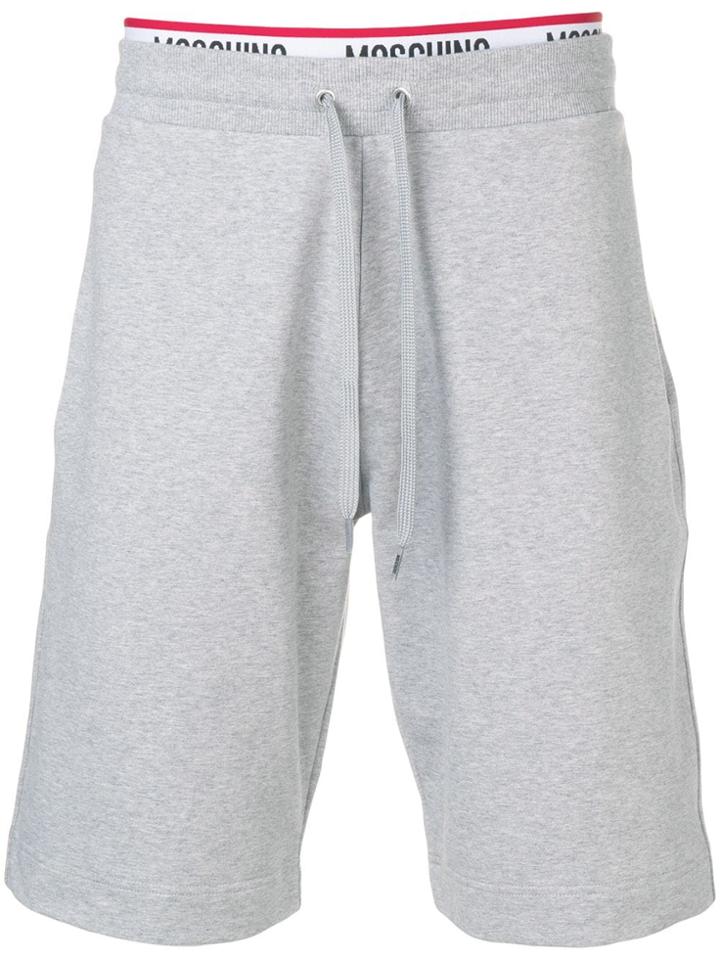 Moschino Logo Track Shorts - Grey