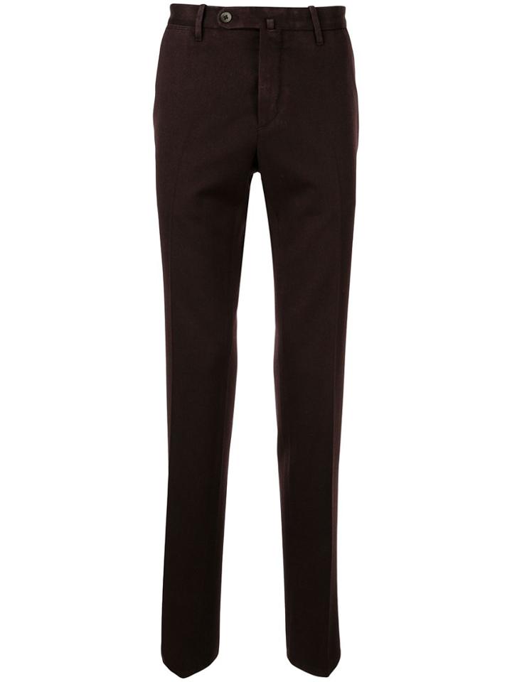 Corneliani Slim Fit Chinos - Red