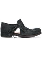 Individual Sentiments Textured Cut-out Loafers - Black