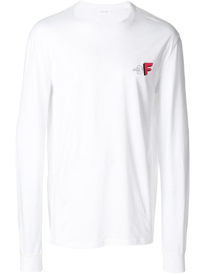 Futur Longsleeved Logo T-shirt - White