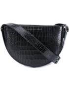 Victoria Beckham Crocodile Skin Effect Crossbody Bag, Women's, Black