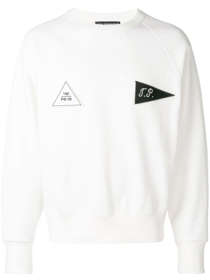 Gosha Rubchinskiy Patch Detail Sweatshirt - White