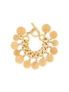 Chanel Vintage Coin Charm Bracelet - Gold