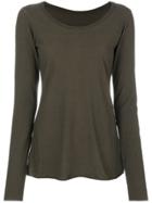 Rundholz Black Label Boat Neck Long Sleeve T-shirt - Green