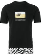 Oamc Zebra Print Hem T-shirt