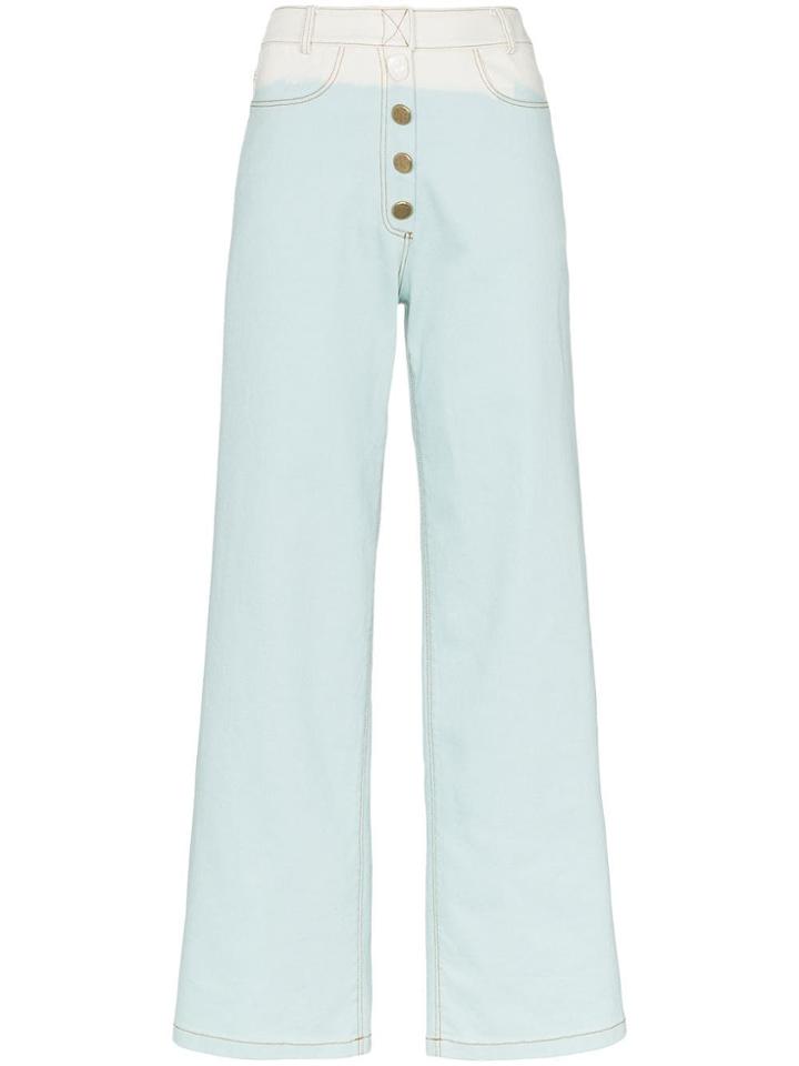 Rejina Pyo Valerie Ombre Flared Jeans - Blue