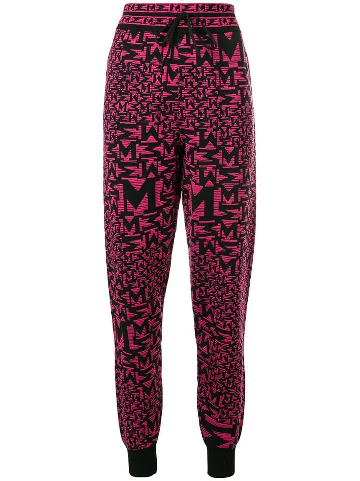 M Missoni All-over Logo Trousers - Black
