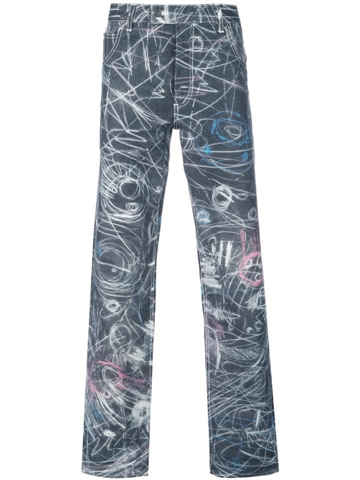 Charles Jeffrey Loverboy Chalk Madness Jeans - Black