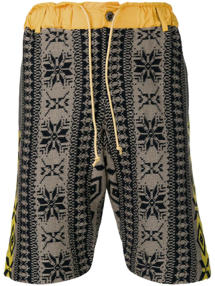 Sacai Fine Knit Shorts - Multicolour