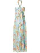 Blumarine Floral Print Gown - Multicolour