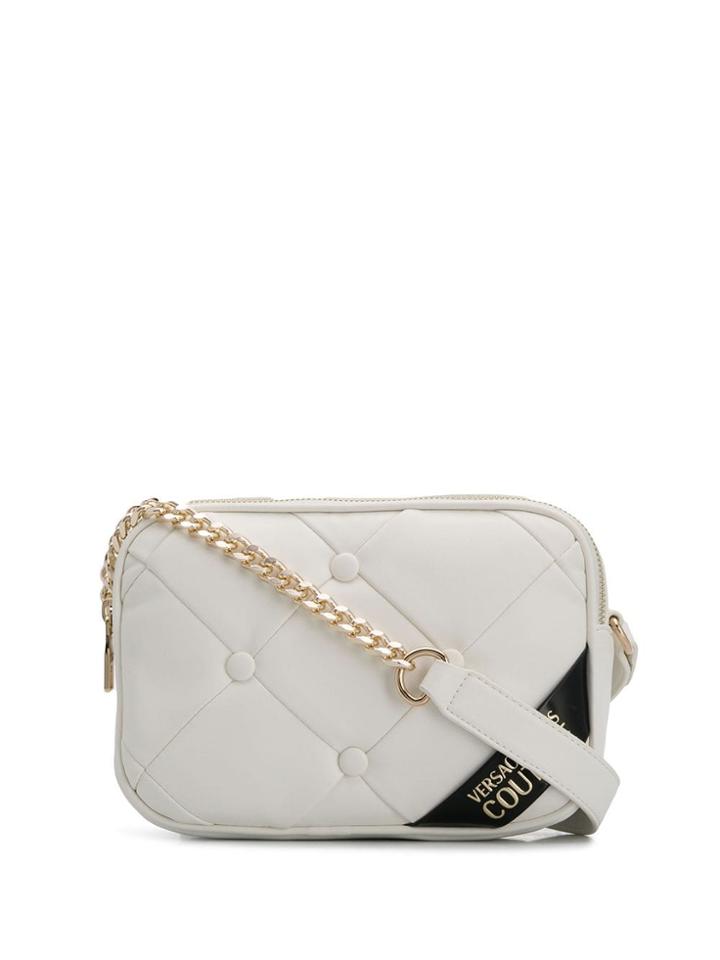 Versace Jeans Couture Cushioned Cross Body Bag - White