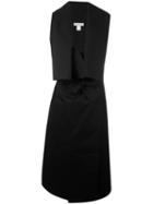 Lucio Vanotti - Sleeveless Tuxedo Duster - Women - Cotton - 2, Women's, Black, Cotton