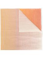 Sonia Rykiel Woven Stripe Scarf - Yellow & Orange