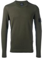 Stone Island Shadow Project Button Detail Jumper, Men's, Size: Large, Green, Cotton