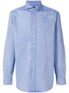 Lardini Long Sleeved Button Up Shirt - Blue