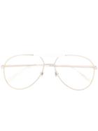 Gucci Eyewear Double Bridge Aviator Glasses - Silver