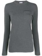 Brunello Cucinelli Chest Pocket Top - Grey