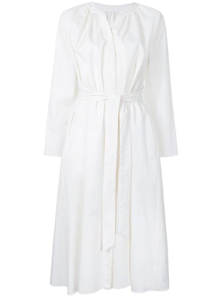 H Beauty & Youth Cropped Belted Jumpsuit, Women's, Size: Medium, White, Cotton