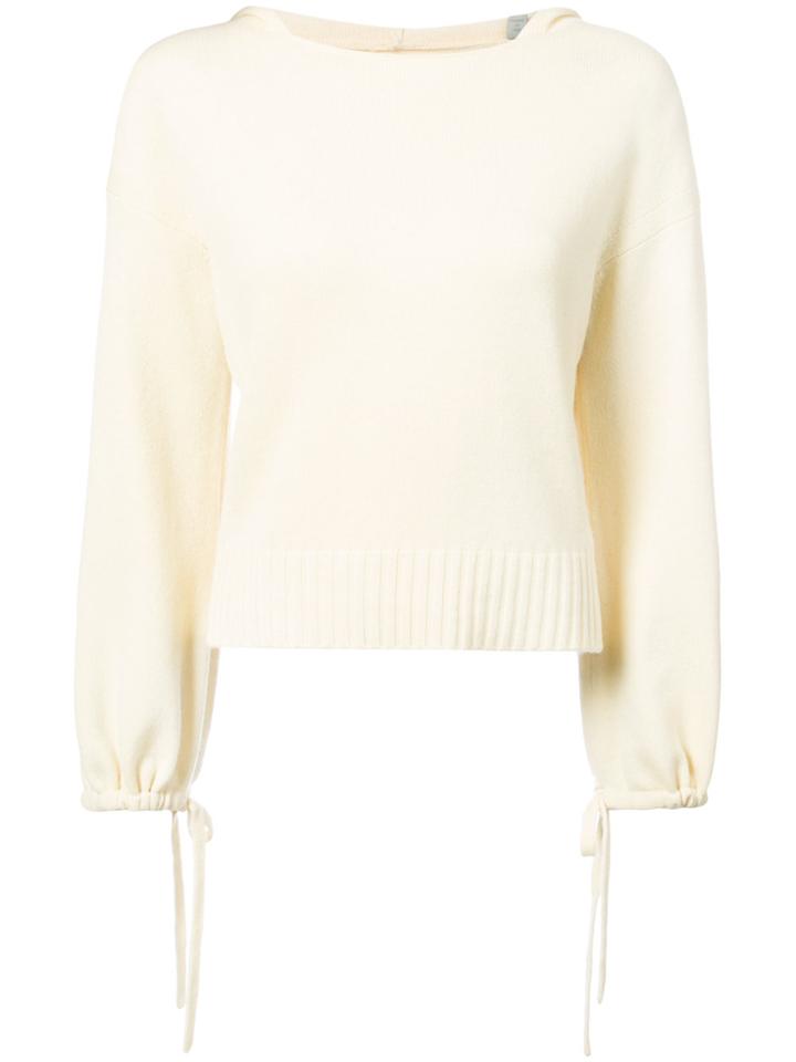 Vince Casual Ribbed Jumper - White