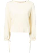 Vince Casual Ribbed Jumper - White