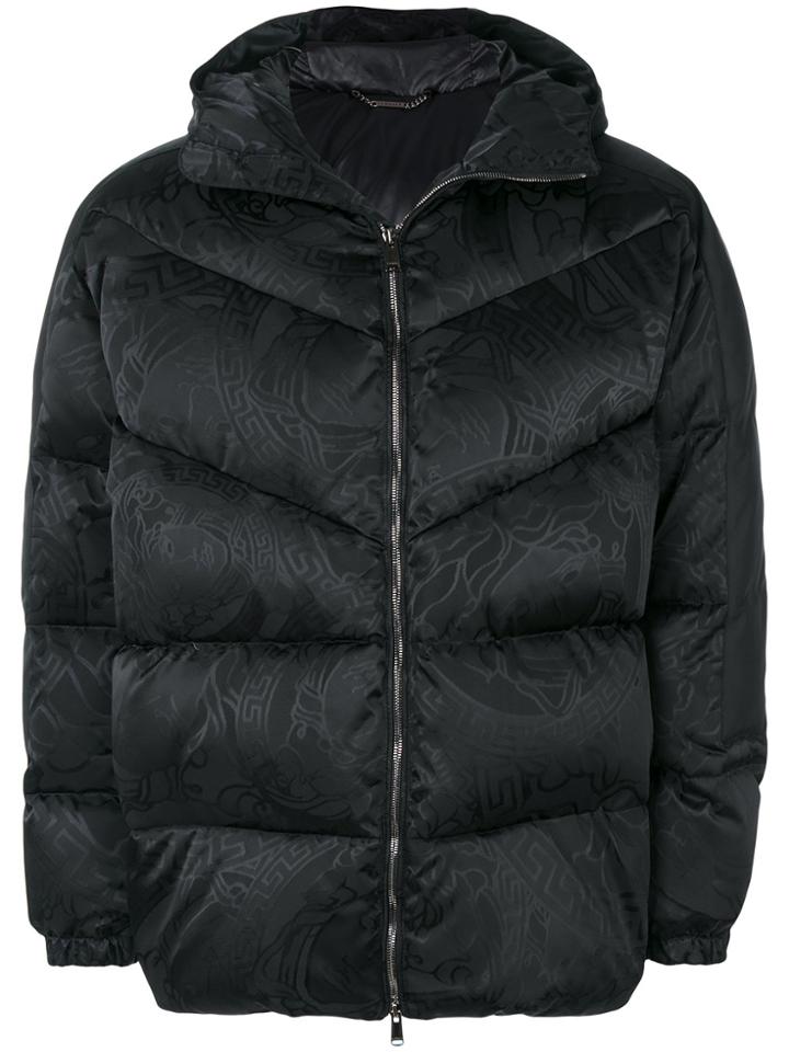 Versace Medusa Padded Coat - Black