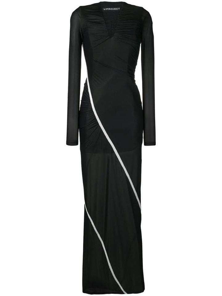 Y/project Stretch Maxi Dress - Black
