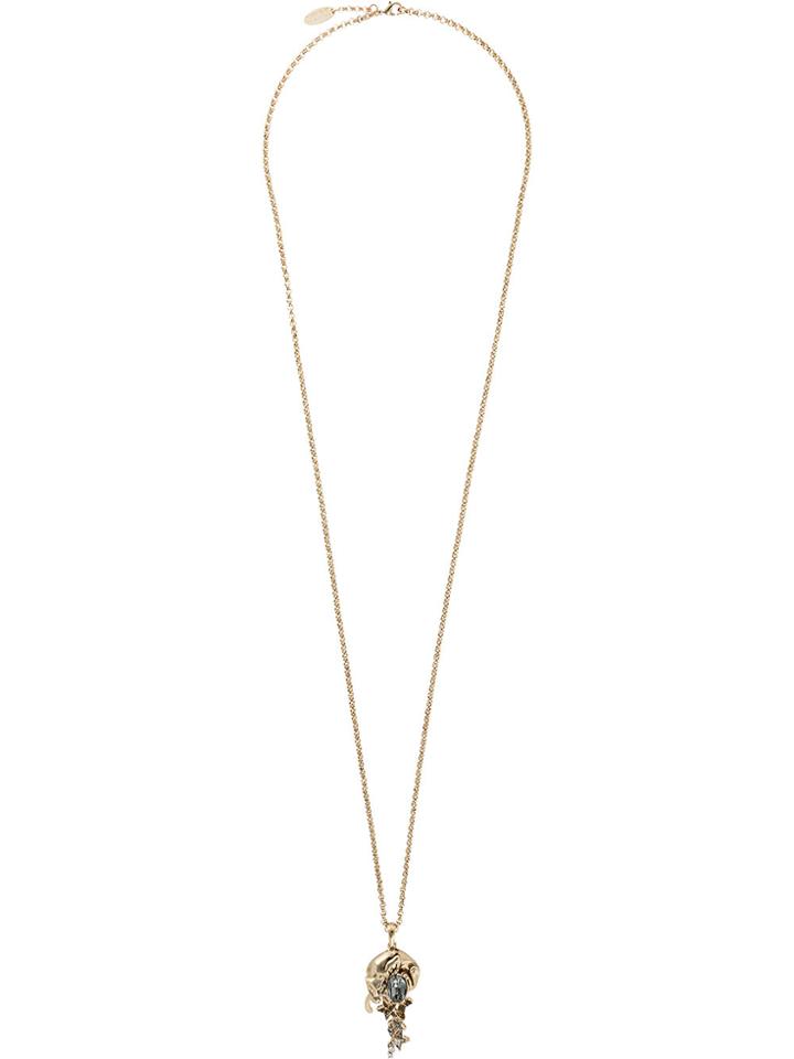 Roberto Cavalli Panther And Stars Pendant Necklace - Metallic
