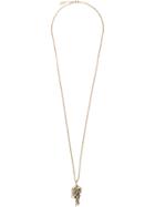 Roberto Cavalli Panther And Stars Pendant Necklace - Metallic
