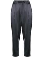 Fleur Du Mal High Waist Tapered Trousers - Grey