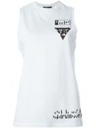 Alexander Wang Qr Code Print Tank Top - White