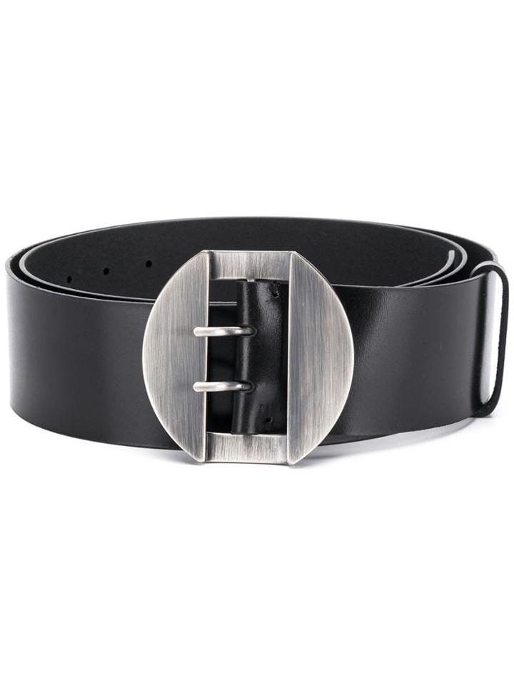 Ann Demeulemeester Oversized-buckle Belt - Black