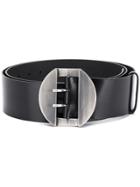 Ann Demeulemeester Oversized-buckle Belt - Black