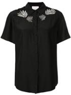 Cinq A Sept Embroidered Bridget Top - Black