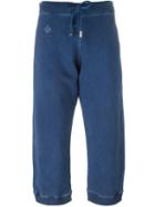 Dsquared2 Cropped Track Pants, Women's, Size: S, Blue, Cotton