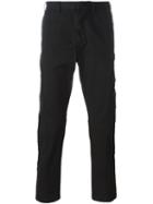 No21 Stitch Detail Tailored Trousers, Men's, Size: 48, Black, Cotton/spandex/elastane