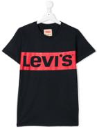 Levi's Kids Teen Logo Printed T-shirt - Blue