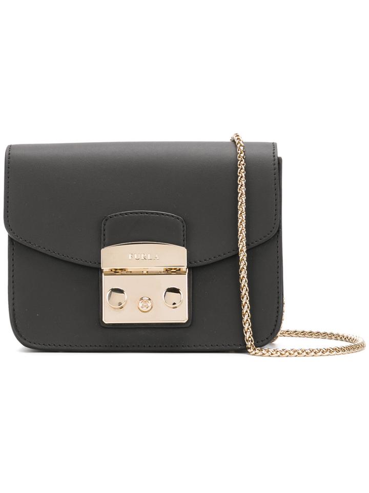 Furla Metropolis Mini Crossbody Bag - Black