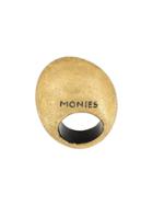 Monies Brand Embossed Ring - Metallic