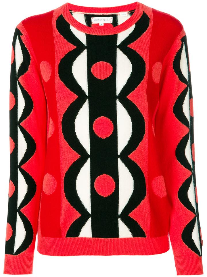 Chinti And Parker - Scalloped Sweater - Women - Cashmere - S, Red, Cashmere