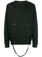 Marcelo Burlon County Of Milan Front Zip Pocket Sweatshirt - Black
