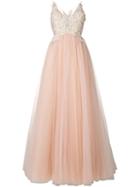 Loulou Embellished Tulle Princess Gown - Pink