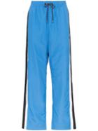 Burberry Varsity Stripe Jersey Trackpants - Blue