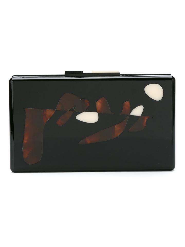Lilly Sarti - Clutch - Women - Acrylic - One Size, Black, Acrylic