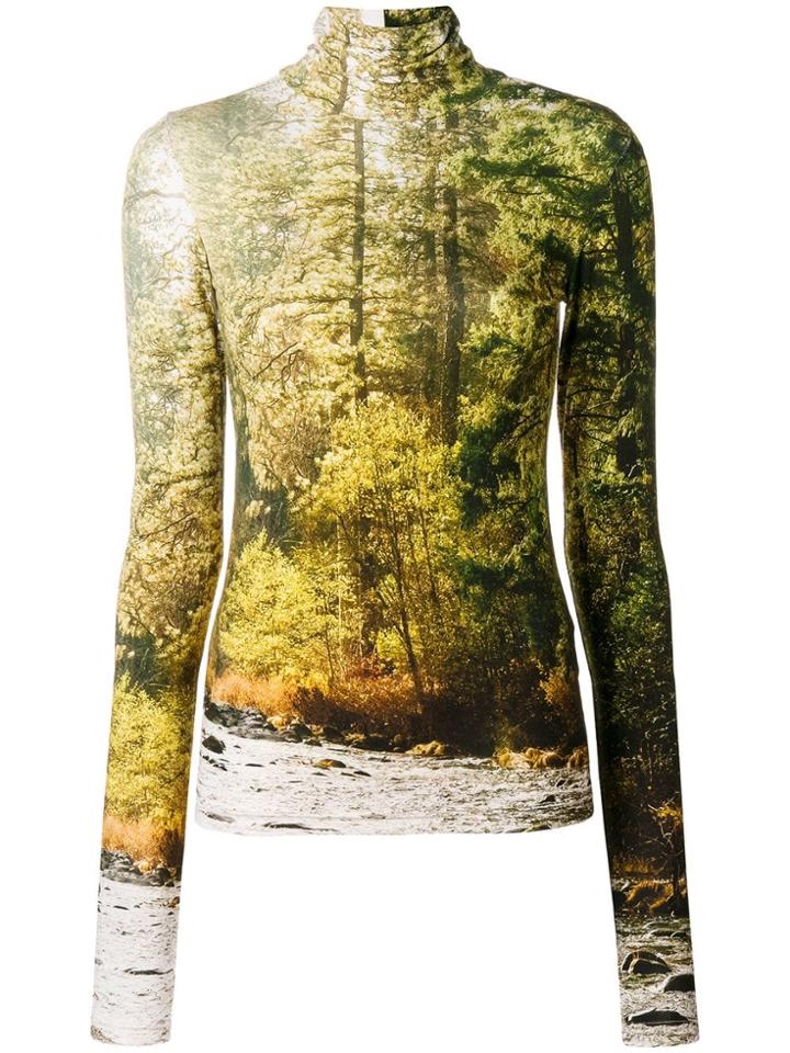 R13 Nature Print Sweater - Green