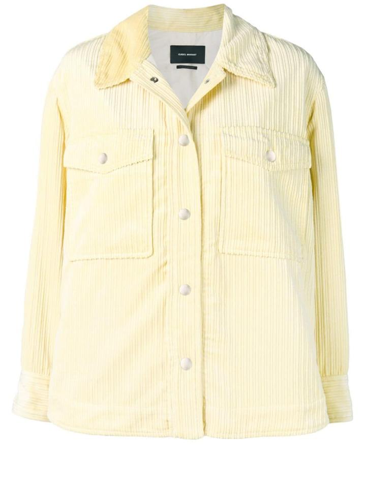 Isabel Marant Ribbed Shirt Jacket - Yellow