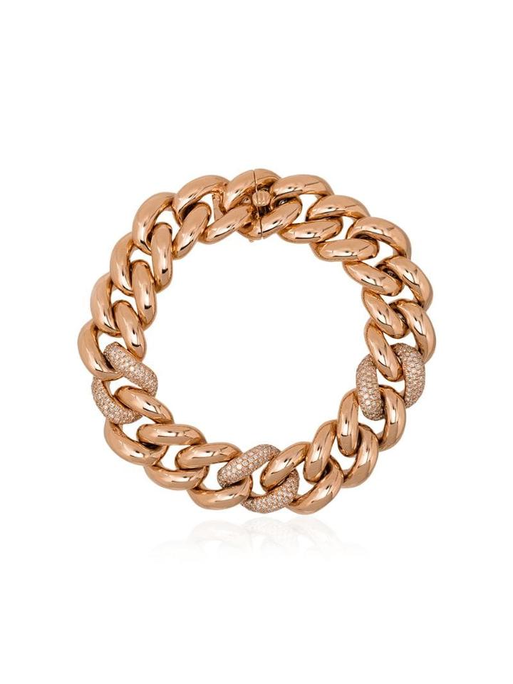 Shay 18kt Rose Gold Jumbo-link Diamond Bracelet