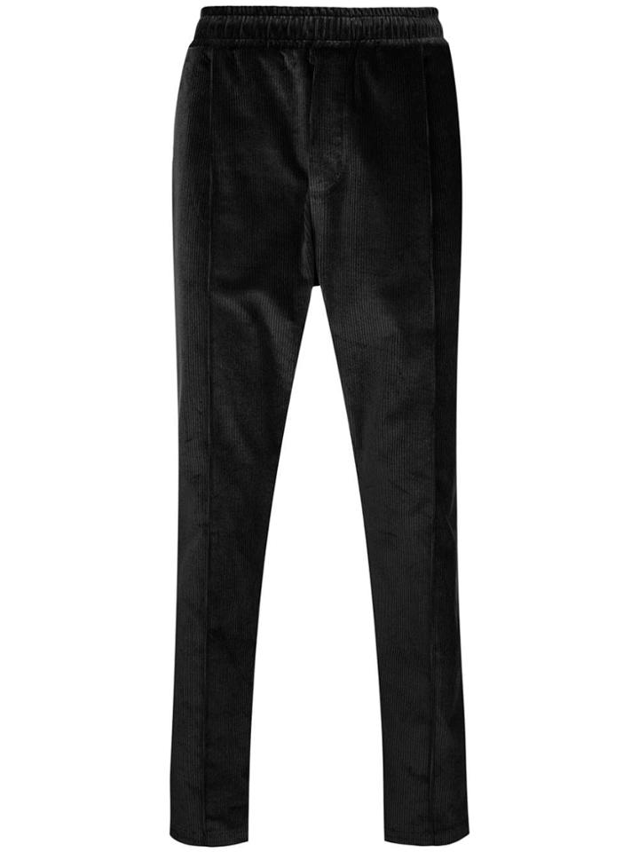 Low Brand Elasticated Waist Corduroy Trousers - Black