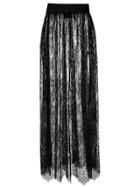 Andrea Bogosian Lace Long Skirt - Black