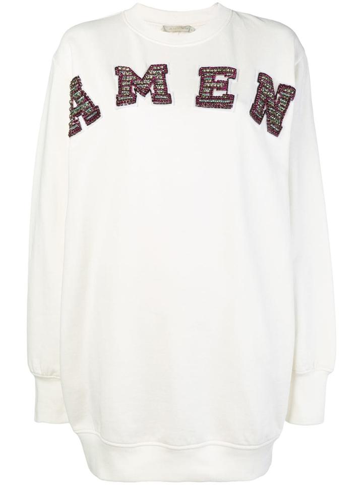 Amen Logo Sweatdress - White